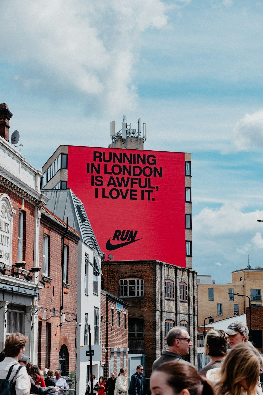 famous slogan billboard in city